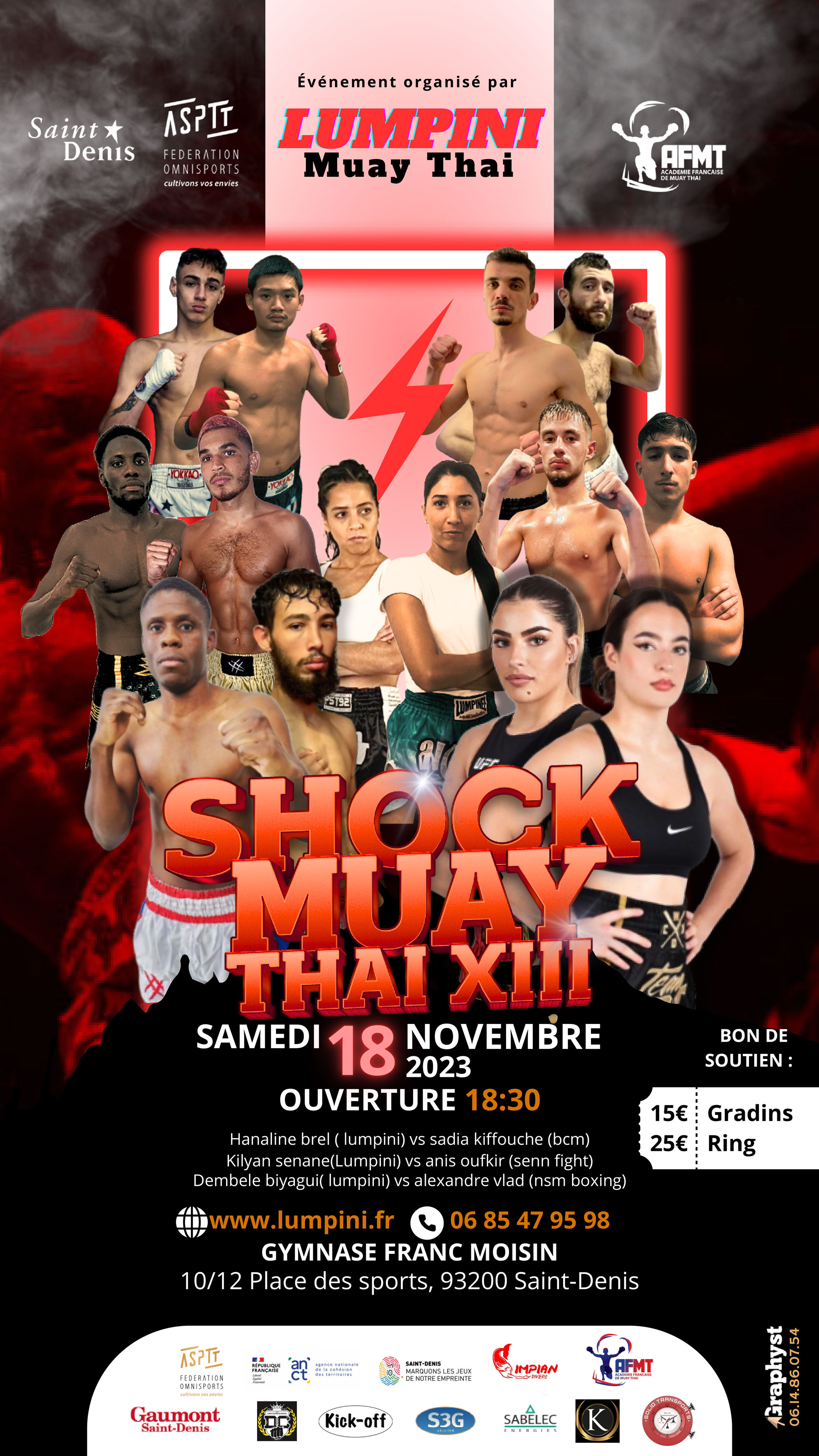 Affiche Shock Muay XIII 2026